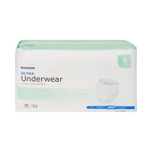 MON884175CS - McKesson - McKesson Ultra Heavy Absorbency Underwear, Small, 88/CS