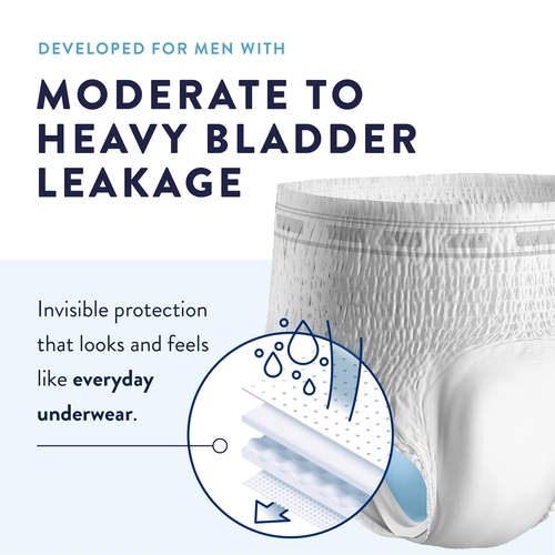 MON889080CS - First Quality - First Quality Prevail&reg; for Men Pull-On Protective Underwear, Heavy Absorbency, Large, 72/CS