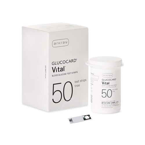 MON893032BX - Arkray - Arkray Glucocard Vital Sensor DME Test Strips - 50/Box
