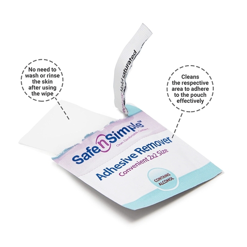 MON895484BX - Safe N Simple - Safe N Simple Adhesive Remover Wipe, 50/BX