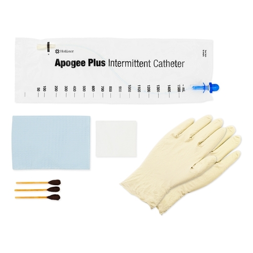MON896979CS - Hollister - Intermittent Catheter Kit Apogee Closed System / Coude Tip 14 Fr. Without Balloon, 100 EA/CS