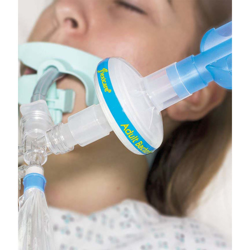 MON899386BX - Flexicare - Flexicare Heat and Moisture Exchanger with Filter ThermoShield 30.3 mg H20 @ 200 VT 1.71 cm H2O @ 30LPM