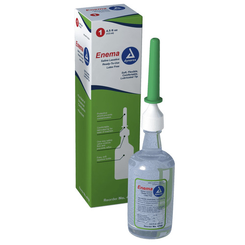 MON903619CS - Dynarex - Dynarex Enema 4.5 oz. 100% Strength Saline Enzyme, 48/CS