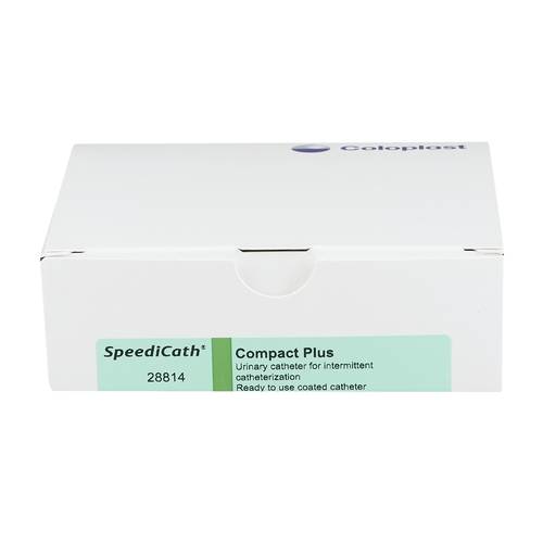 MON906220EA - Coloplast - Coloplast Urethral Catheter SpeediCath Compact Plus Straight Tip Hydrophilic Coated Polyurethane 14 Fr. 3-1/2&quot;, 1/EA