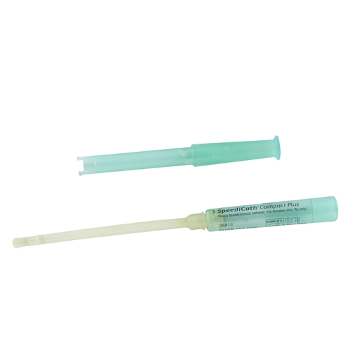 MON906220EA - Coloplast - Coloplast Urethral Catheter SpeediCath Compact Plus Straight Tip Hydrophilic Coated Polyurethane 14 Fr. 3-1/2&quot;, 1/EA