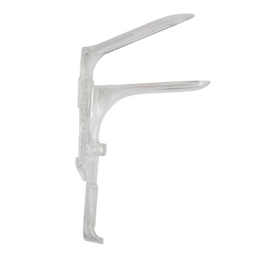 MON911775CS - McKesson - McKesson Vaginal Speculum Graves NonSterile Office Grade Plastic Medium Double Blade Duckbill Disposable Without Light Source Capability