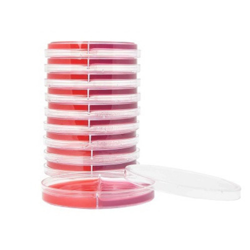 MON914512BX - Hardy Diagnostics - Prepared Media Blood Agar / MacConkey Biplate Red / Crimson Bi-Plate Format, 10/BX
