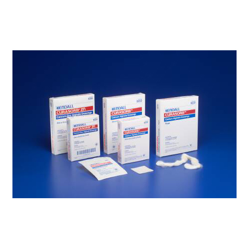 Kendall Calcium Alginate Dressing Curasorb 4" x 8" Rectangle Calcium