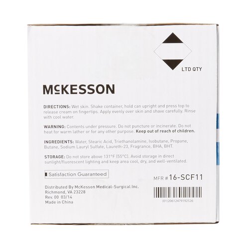 MON928323CS - McKesson - McKesson Shaving Cream 11 oz. Aerosol Can, 48 EA/CS