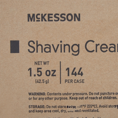 MON928324CS - McKesson - McKesson Shaving Cream 1.5 oz. Aerosol Can, 144 EA/CS