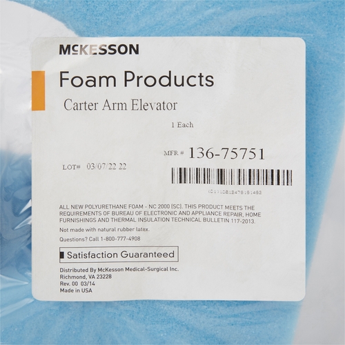 MON929215CS - McKesson - McKesson Carter Arm Elevator McKesson 12 W X 9 D X 16 H Inch Foam Freestanding