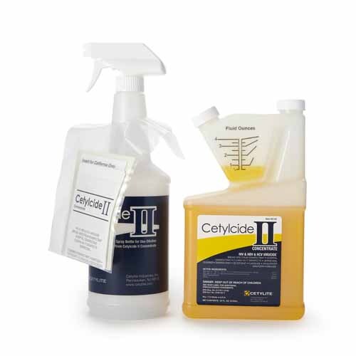 MON929226CS - Cetylite - Cetylite Cetylcide-II Surface Disinfectant Quaternary Based Manual Pour Liquid Concentrate 32 oz. Bottle Lemon Scent NonSterile, 6 per Case