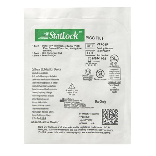 MON934185EA - Bard Medical - Bard Medical Holder Statlock Picc Plus