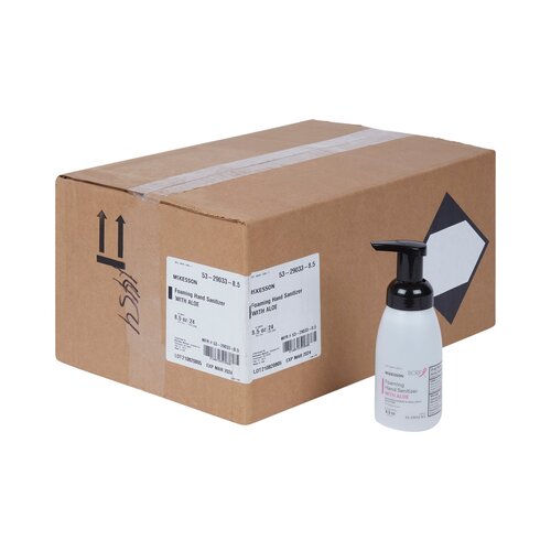 MON937917EA - McKesson - McKesson Hand Sanitizer with Aloe 8.5 oz. Ethanol Foam Pump Bottle