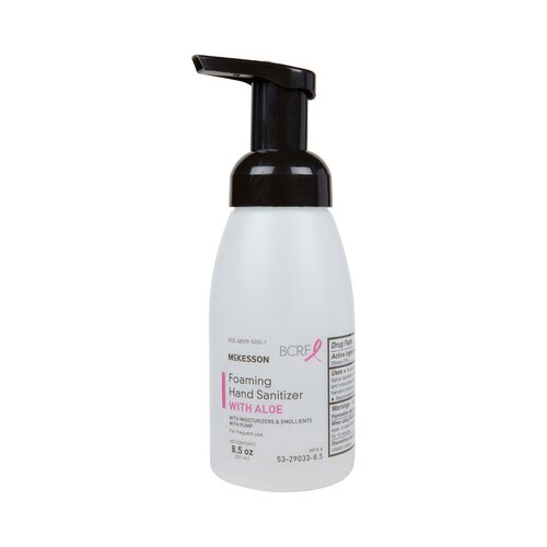 MON937917EA - McKesson - McKesson Hand Sanitizer with Aloe 8.5 oz. Ethanol Foam Pump Bottle