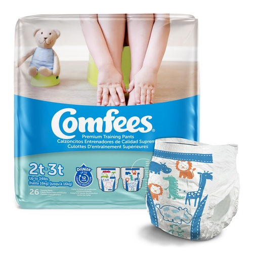 MON944455CS - Attends - Attends Pants Train Boys 2T-3T 26/BG 6BG/CS Attnds, 156 EA/CS