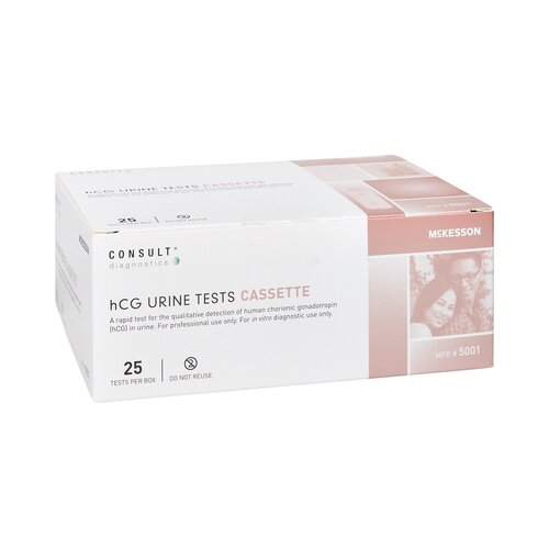MON949871KT - McKesson - Rapid Diagnostic Test Kit McKesson Consult One-Step hCG Pregnancy Test Urine Sample CLIA Waived 25 Tests