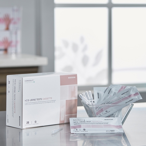 MON949871KT - McKesson - Rapid Diagnostic Test Kit McKesson Consult One-Step hCG Pregnancy Test Urine Sample CLIA Waived 25 Tests