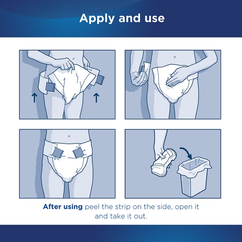 MON950226CS - Attends - Attends Incontinent Brief Attends Tab Closure X-Large Disposable Heavy Absorbency, 60 EA/CS