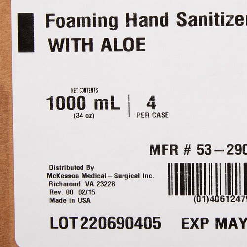 MON957986CS - McKesson - McKesson Hand Sanitizer with Aloe, 4 EA/CS