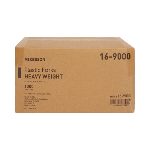 MON959242CS - McKesson - Fork General Purpose White Polypropylene, 1000 EA/CS