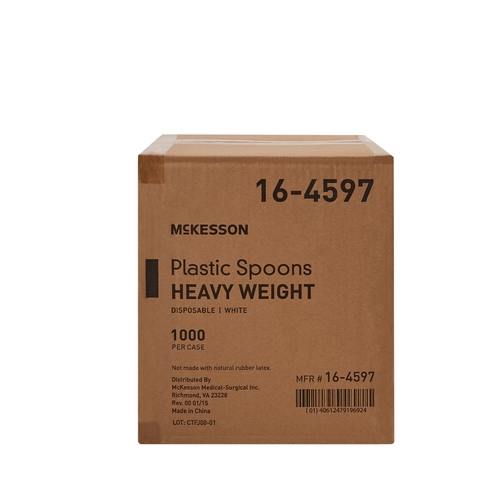 MON959248CS - McKesson - Spoon General Purpose White Polypropylene, 1000 EA/CS
