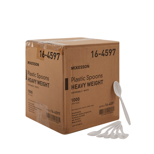 MON959248CS - McKesson - Spoon General Purpose White Polypropylene, 1000 EA/CS