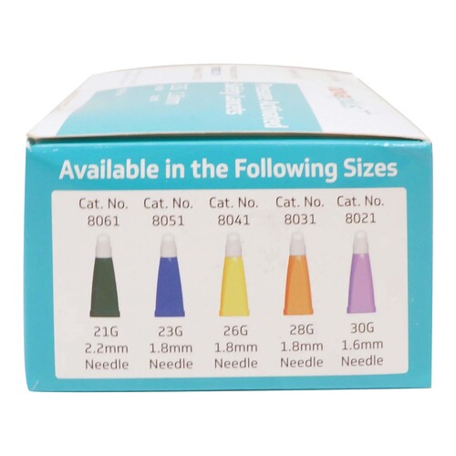 MON959814BX - ASP Global - ASP Global Safety Lancet Novaplus 21 Gauge Retractable Pressure Activated Finger