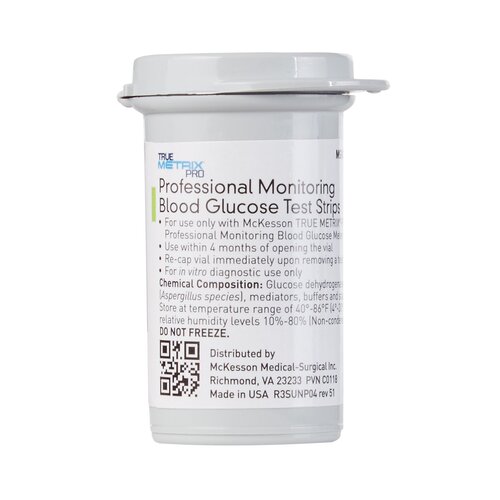MON960297CS - McKesson - McKesson Blood Glucose Test Strips McKesson TRUE METRIX&reg; PRO 100 Test Strips per Box