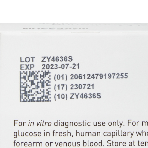 MON960297CS - McKesson - McKesson Blood Glucose Test Strips McKesson TRUE METRIX&reg; PRO 100 Test Strips per Box