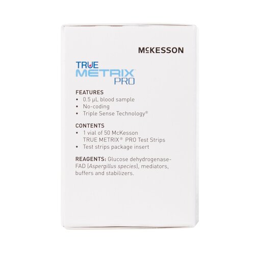 MON960298CS - McKesson - McKesson Blood Glucose Test Strips McKesson TRUE METRIX&reg; PRO 50 Test Strips Per Box