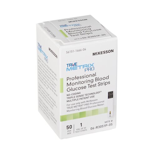 MON960298CS - McKesson - McKesson Blood Glucose Test Strips McKesson TRUE METRIX&reg; PRO 50 Test Strips Per Box