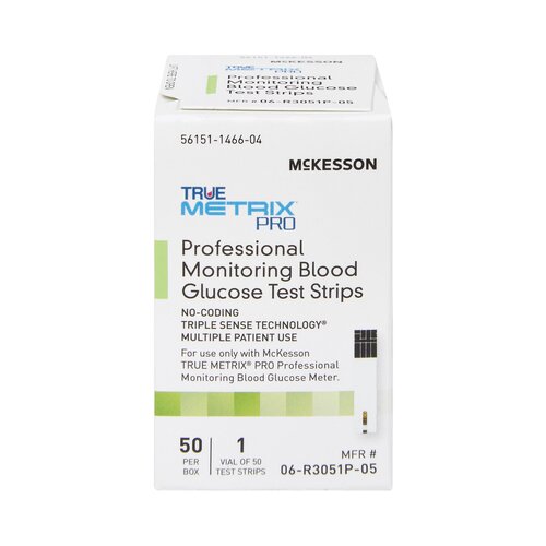 MON960298CS - McKesson - McKesson Blood Glucose Test Strips McKesson TRUE METRIX&reg; PRO 50 Test Strips Per Box