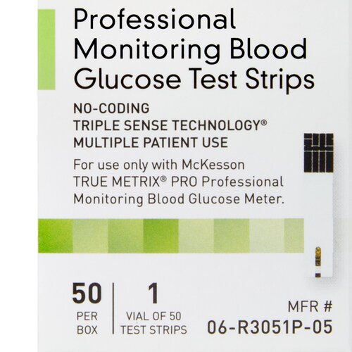 MON960298CS - McKesson - McKesson Blood Glucose Test Strips McKesson TRUE METRIX&reg; PRO 50 Test Strips Per Box