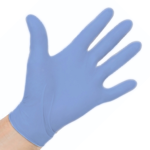 MON975528CS - Halyard - Halyard Exam Glove Aquasoft x-Small NonSterile Nitrile Standard Cuff Length Textured Fingertips Blue Not Chemo Approved, 3000 EA/CS