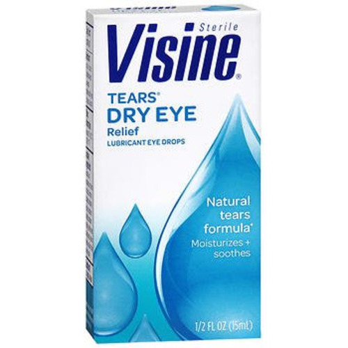MON975616EA - Johnson & Johnson - Lubricant Eye Drops Visine 0.5 oz.