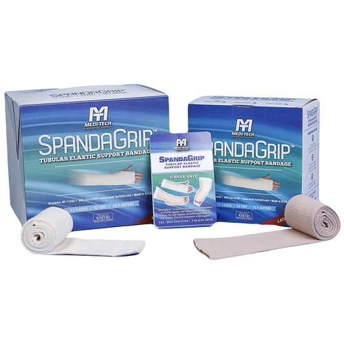 MON976049EA - Medi-Tech International - Elastic Tubular Support Bandage SpandaGrip 6-3/4&quot; x 11 Yard Small Trunk Standard Compression Pull On Natural Size J NonSterile, 1/EA