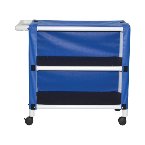 MON976630EA - MJM International - 2 Shelf Linen Cart with Cover 300 Series 3TW Caster 100 lbs., 1/ EA