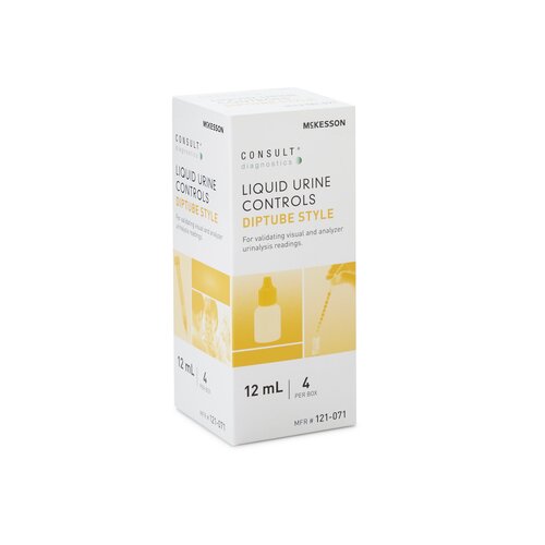 MON976926CS - McKesson - McKesson Urine Chemistry Liquid Urine Dipstick Control Solution, 2 Levels McKesson Consult Analyte Testing Positive / Negative 2 X 12 mL, 4EA/BX, 10BX/CS