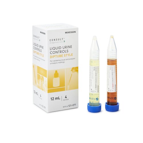 MON976926CS - McKesson - McKesson Urine Chemistry Liquid Urine Dipstick Control Solution, 2 Levels McKesson Consult Analyte Testing Positive / Negative 2 X 12 mL, 4EA/BX, 10BX/CS