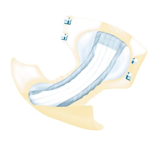 MON978596CS - Abena - Adult Incontinent Brief Abena&reg; Delta-Form Tab Closure Small Disposable Moderate Absorbency