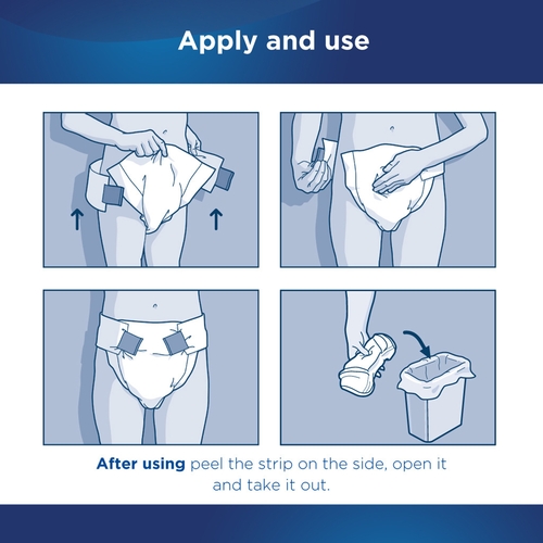 MON980213CS - Attends - Attends Incontinent Brief Attends Tab Closure Medium / Regular Disposable Moderate Absorbency, 96 EA/CS