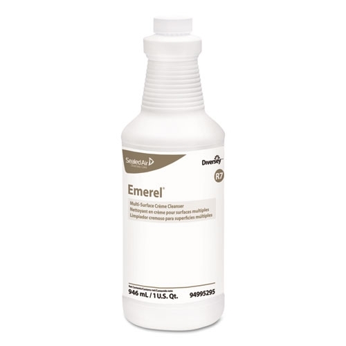 MON987781CS - Diversey - Diversey Emerel Surface Cleaner Alcohol Based Manual Squeeze Cream 32 oz. Bottle Fresh Scent NonSterile, 12/CS