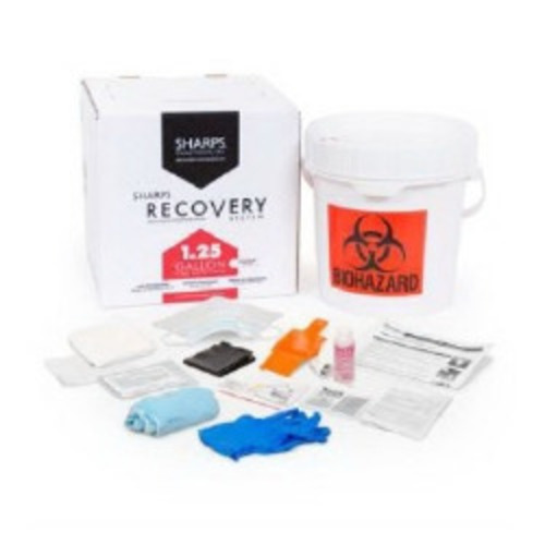 MON988298KT - Sharps Compliance - 1.25-Gallon Spill Kit Sharps Recovery System