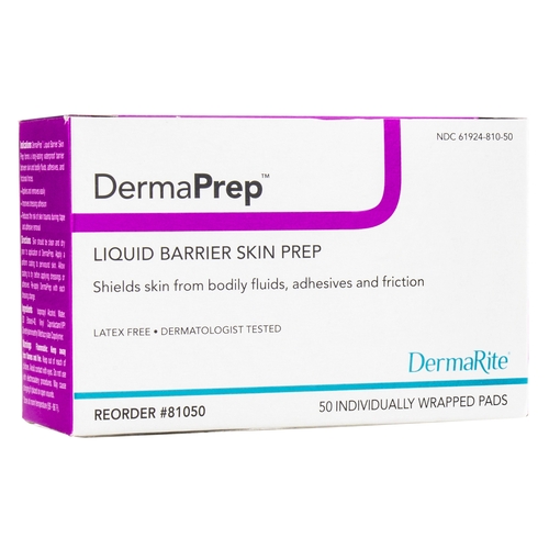 MON988359CS - Dermarite - Dermarite Skin Barrier Wipe DermaPrep 60% Strength Isopropyl Alcohol Individual Packet NonSterile, 1000 EA/CS