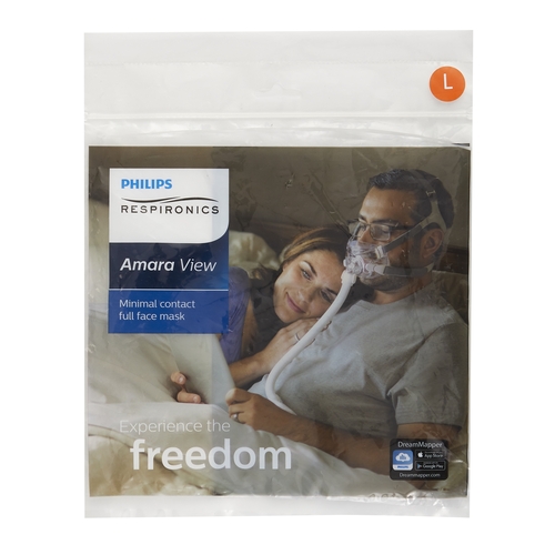 MON988550EA - Respironics - CPAP Mask Amara&trade; Under-the-Nose Full Face Large
