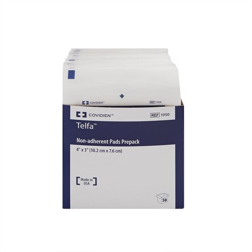 MON9908CS - Cardinal Health - Cardinal Health Non-Adherent Dressing Telfa Ouchless Cotton 3" x 4" Sterile, 900 EA/CS