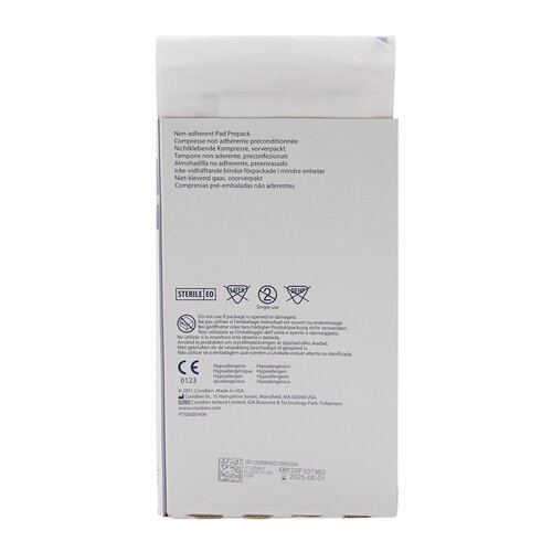 MON9924EA - Cardinal Health - Cardinal Health Non-Adherent Dressing Telfa Ouchless Cotton 3" x 8" Sterile