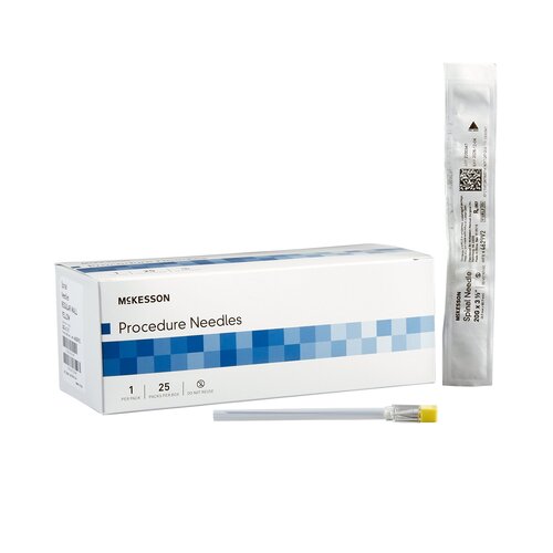 MON992548CS - McKesson - McKesson Spinal Needle Quincke Style 20 Gauge 3-1/2 Inch, 100/CS