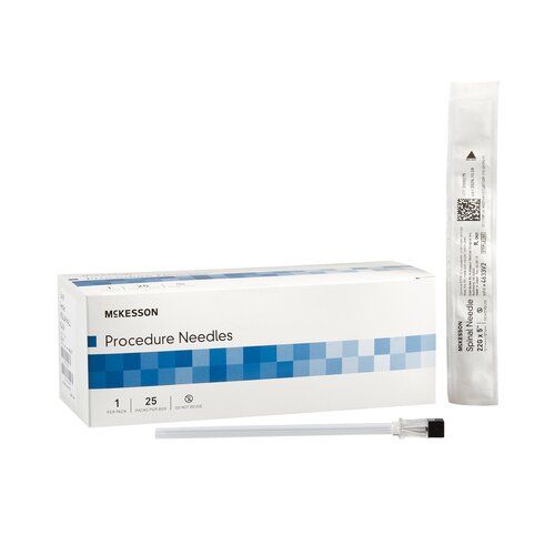 MON992552CS - McKesson - McKesson Spinal Needle McKesson Quincke Style 22 Gauge 5 Inch, 100 EA/CS